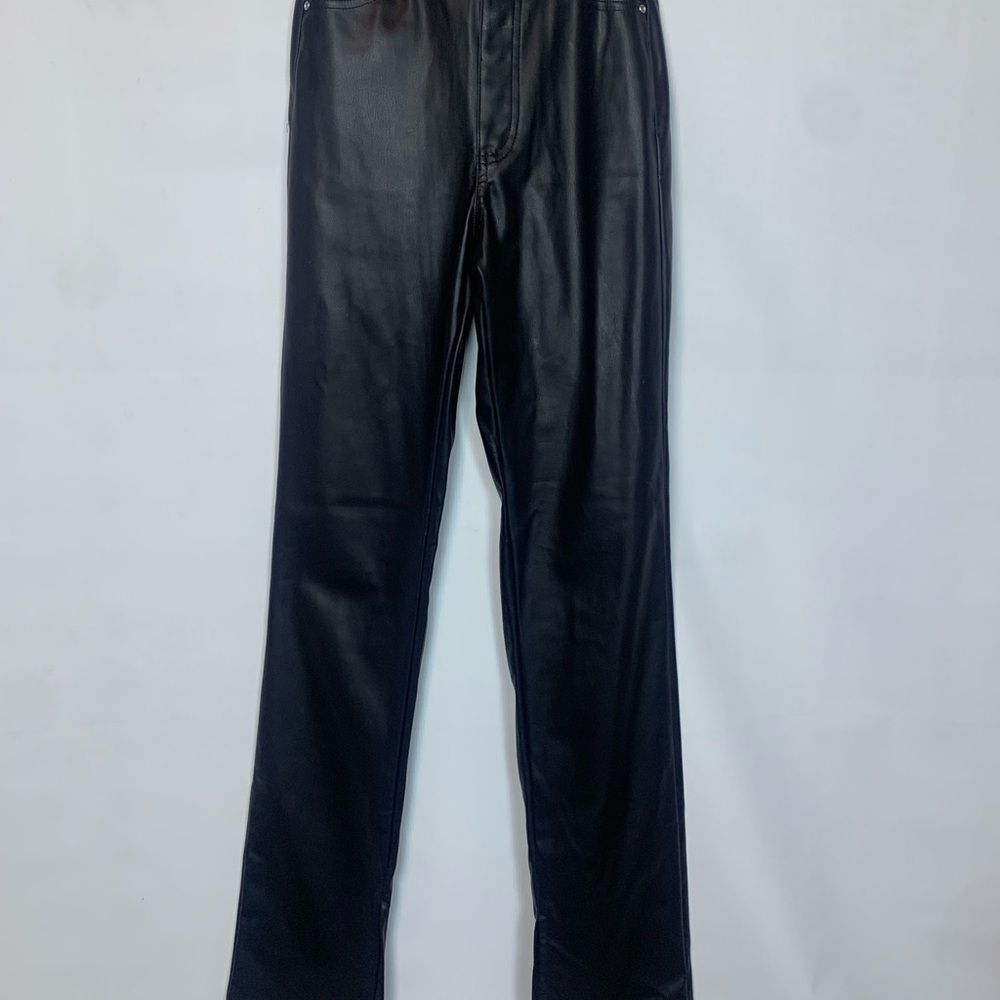 Zara faux leather black pants, Size 0